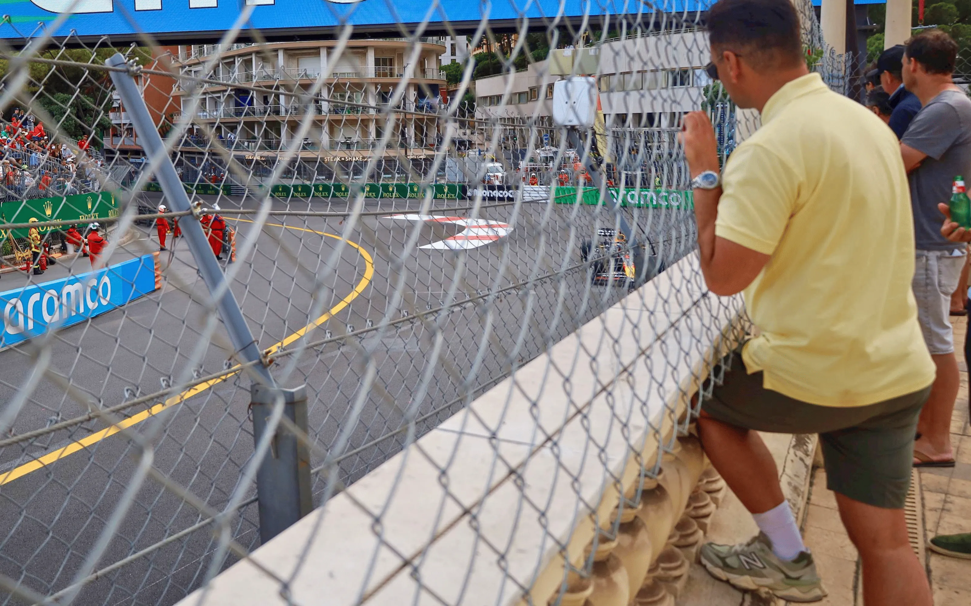 Monaco Grand Prix circuit and grandstand seating in Monte Carlo