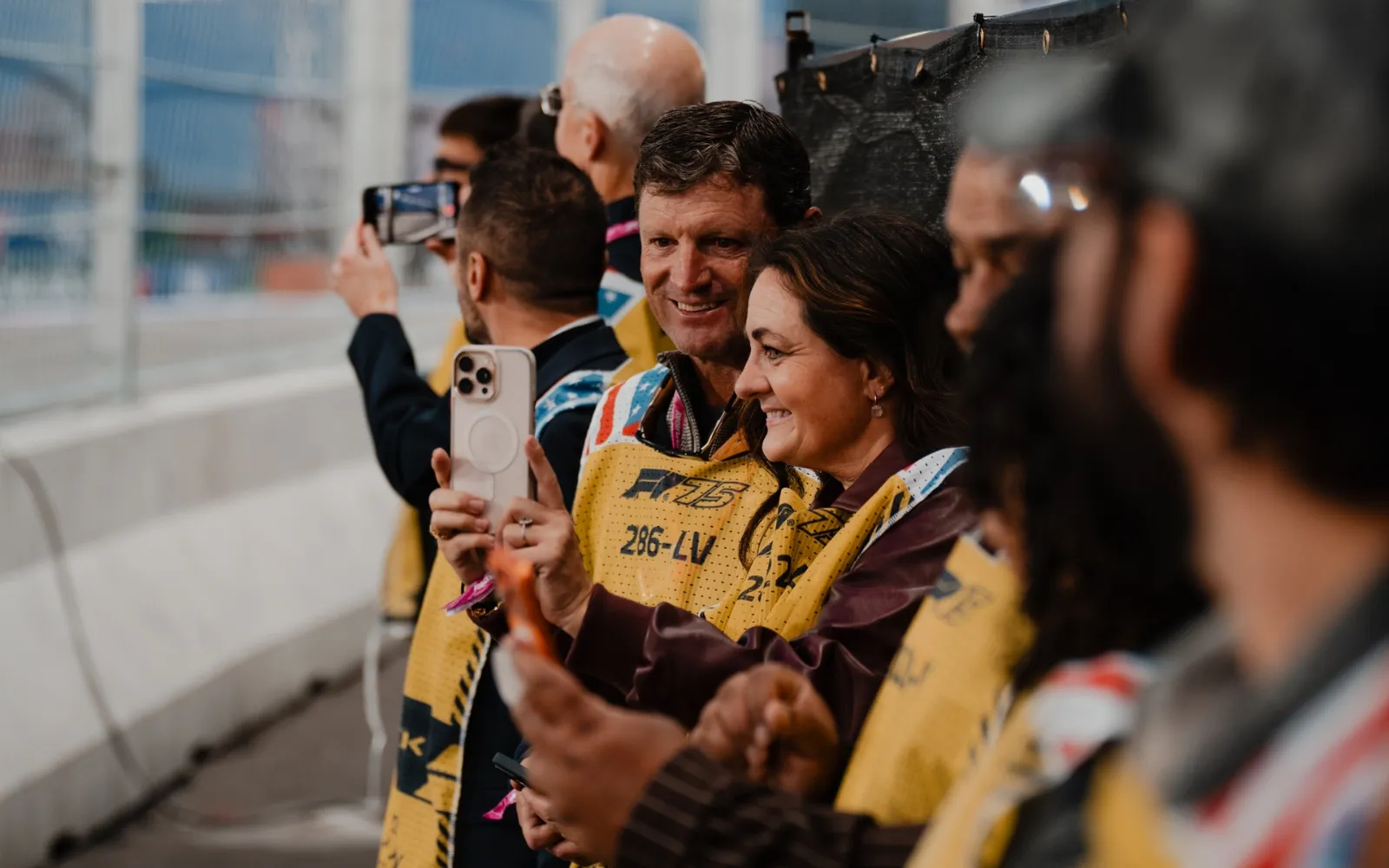Guests on trackside experience tour with House 44 F1 Paddock Club Hospitality