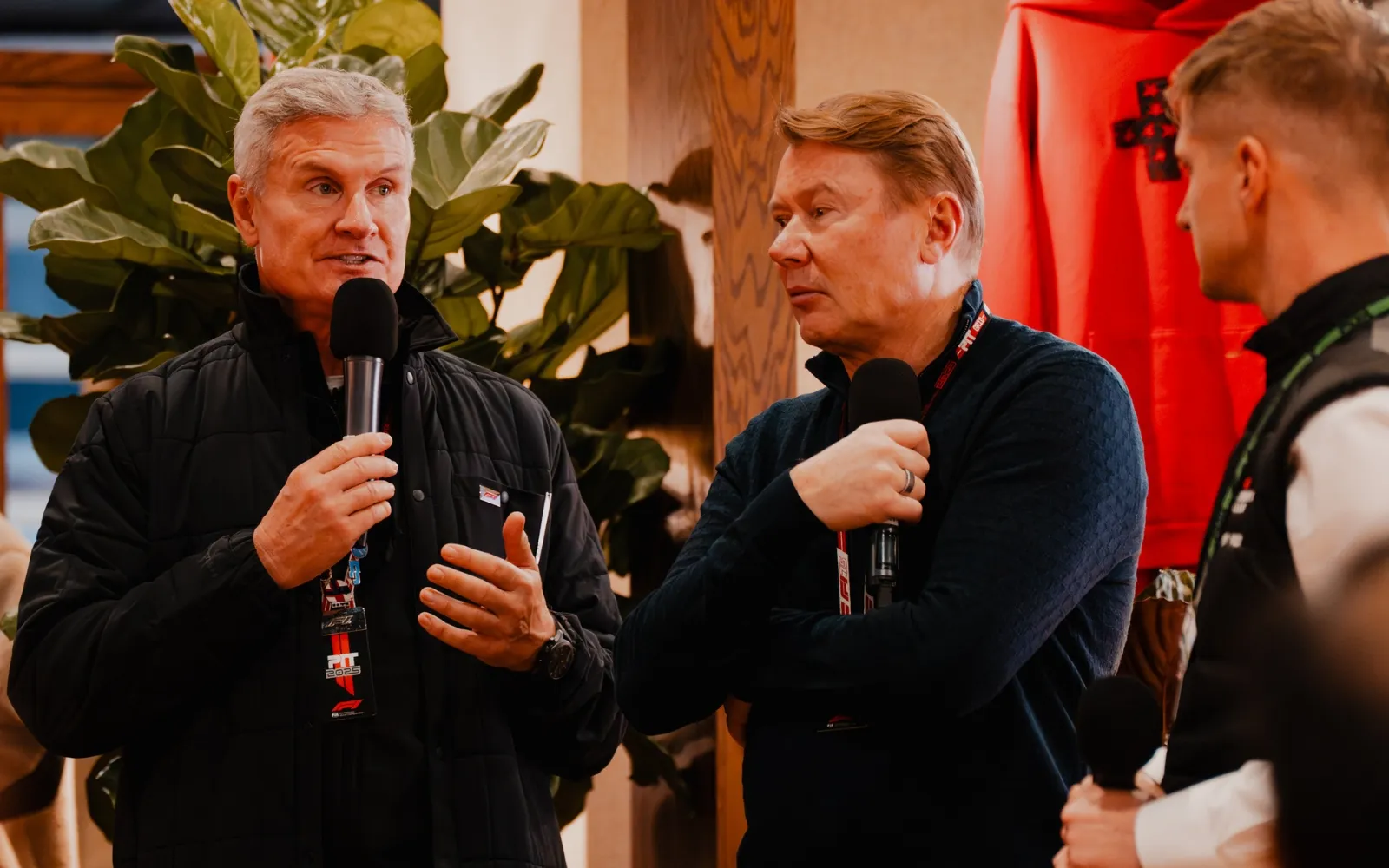 Formula 1 legends speaking at House 44 inside F1 Paddock Club Hospitality