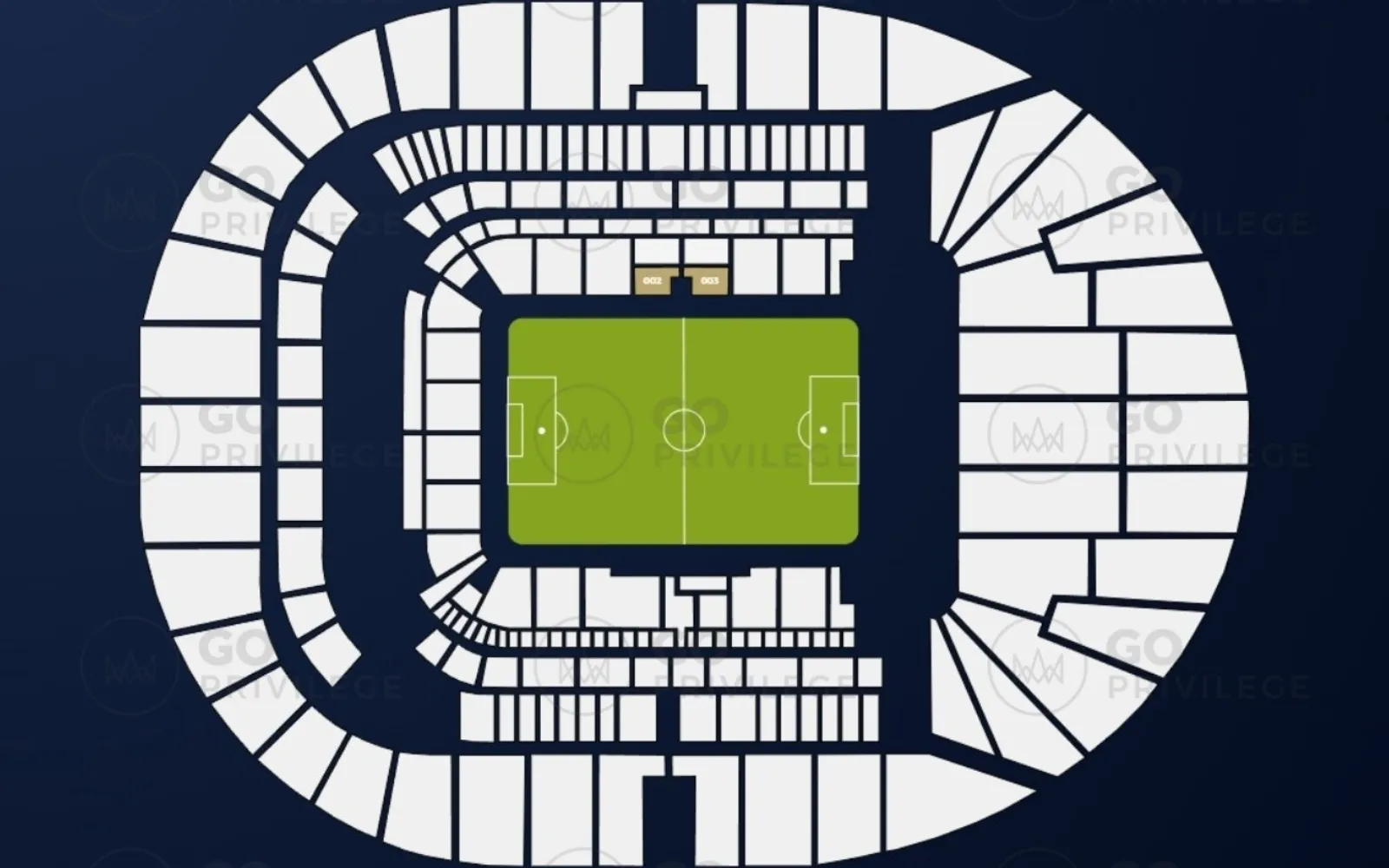 Lower Premium Halfway Line Seating Plan