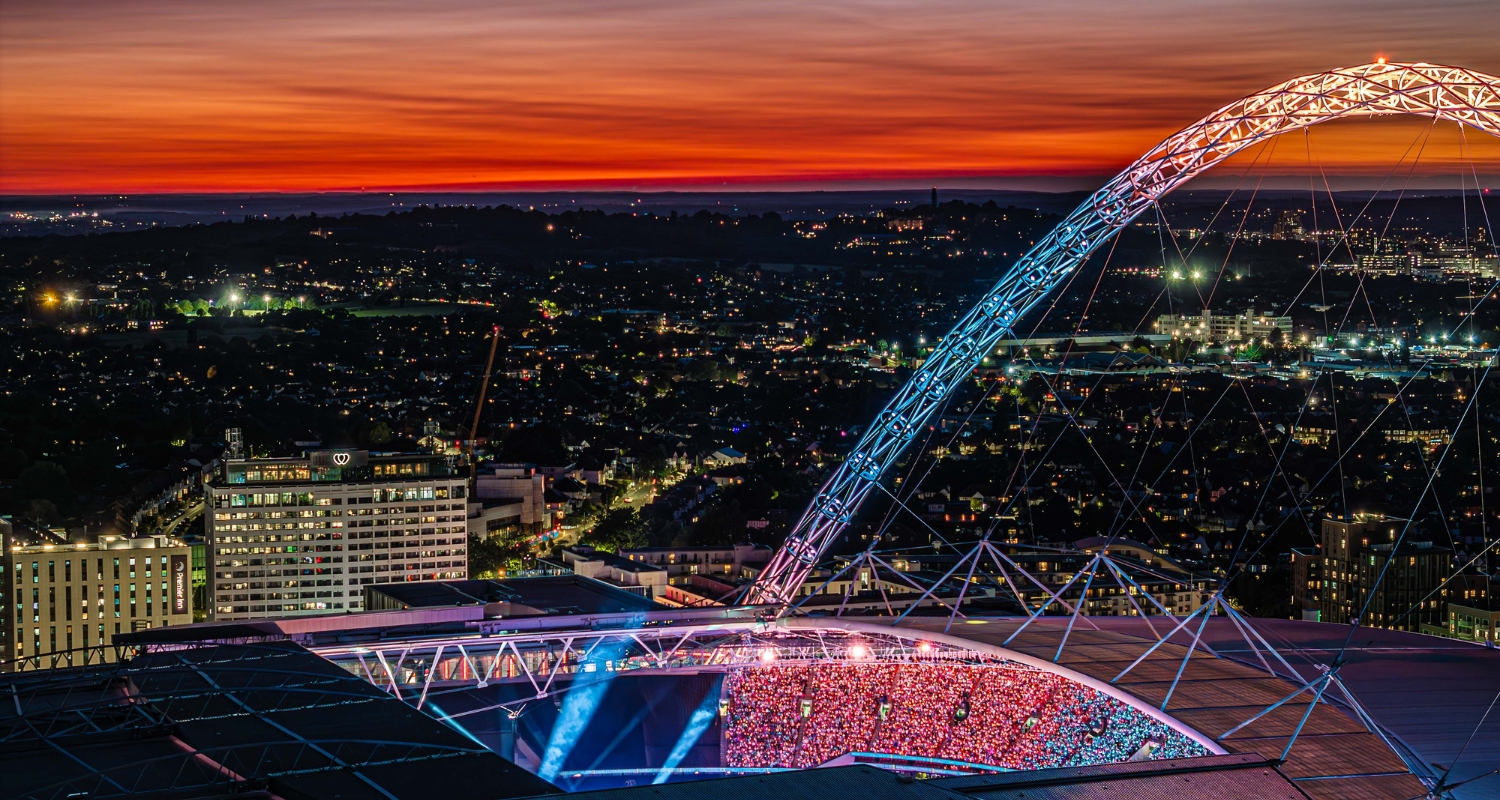 Anthony Joshua boxing match at Wembley Stadium