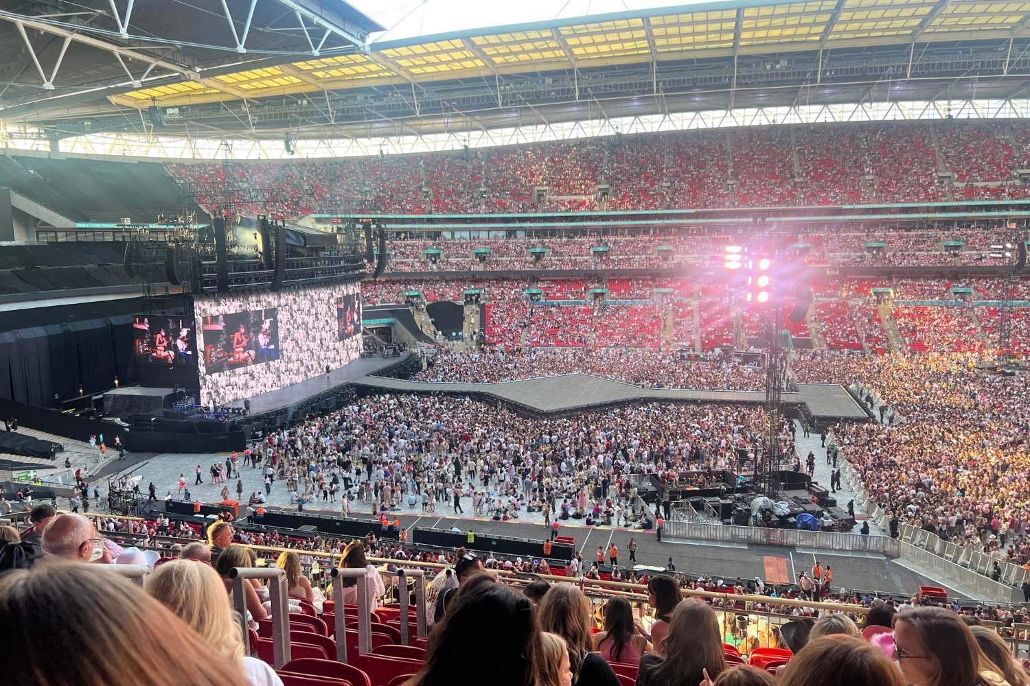 Taylor Swift playing at Wembley Stadium