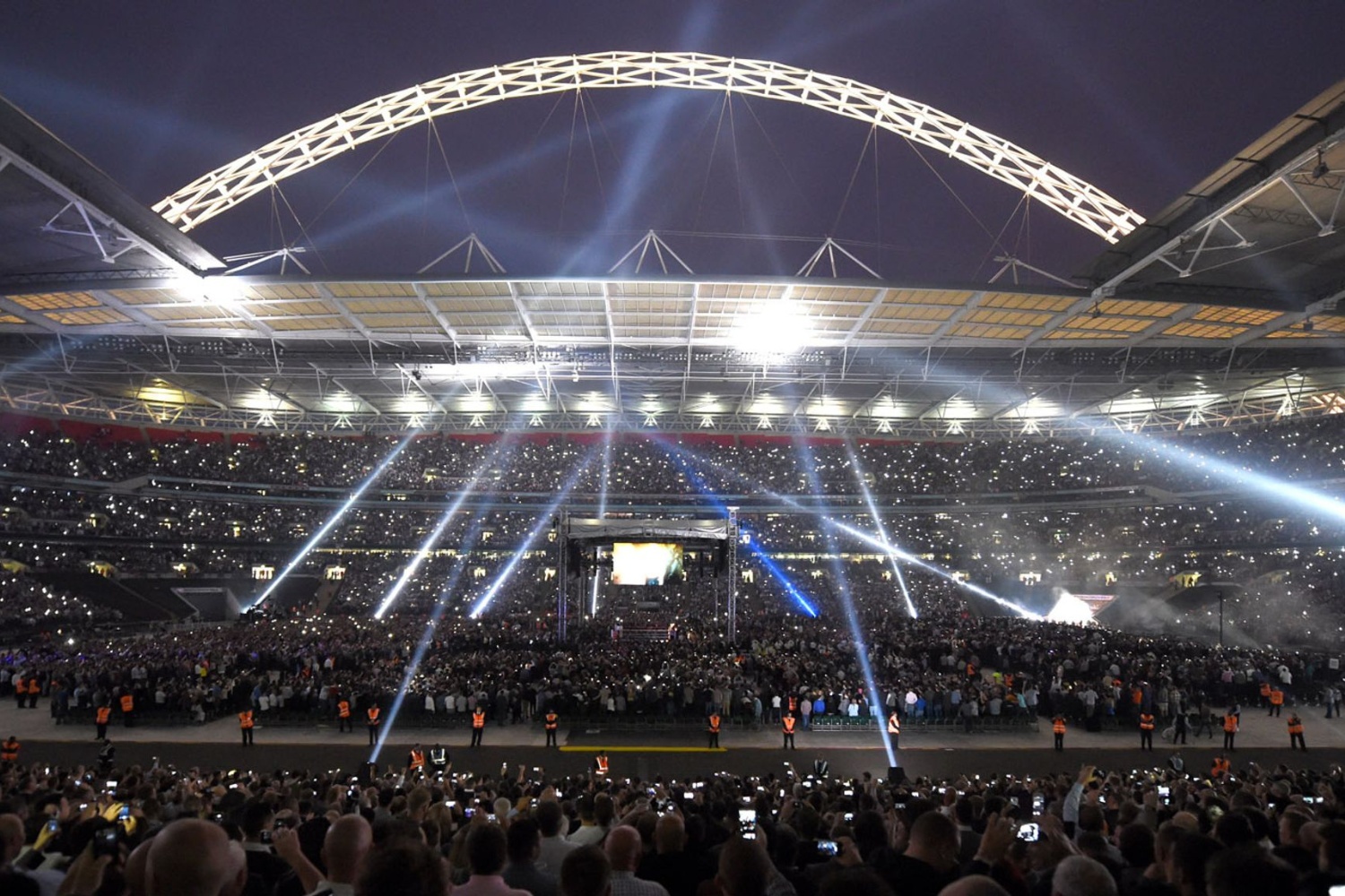 Anthony Joshua boxing match at Wembley Stadium