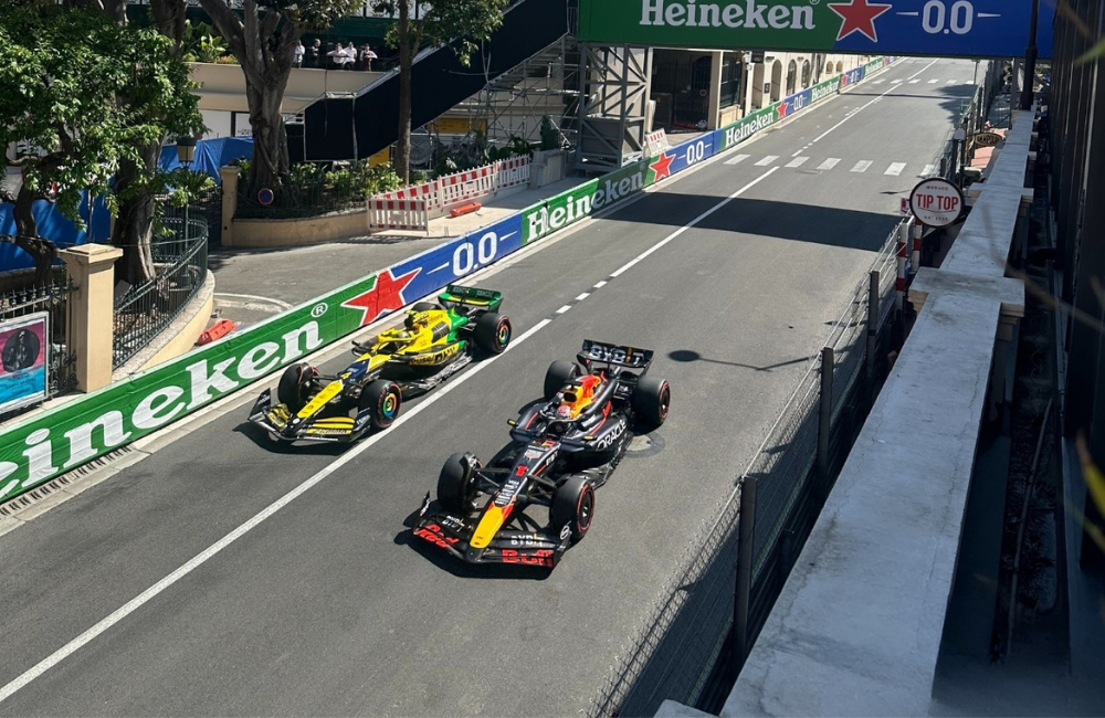 Yoshi Restaurant terrace overlooking the Monaco circuit