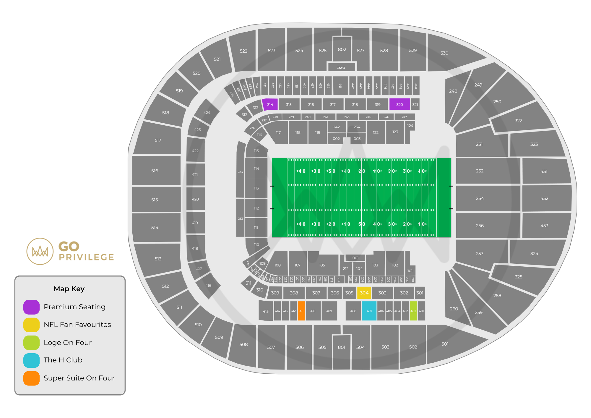 Tottenham Hotspur NFL Map