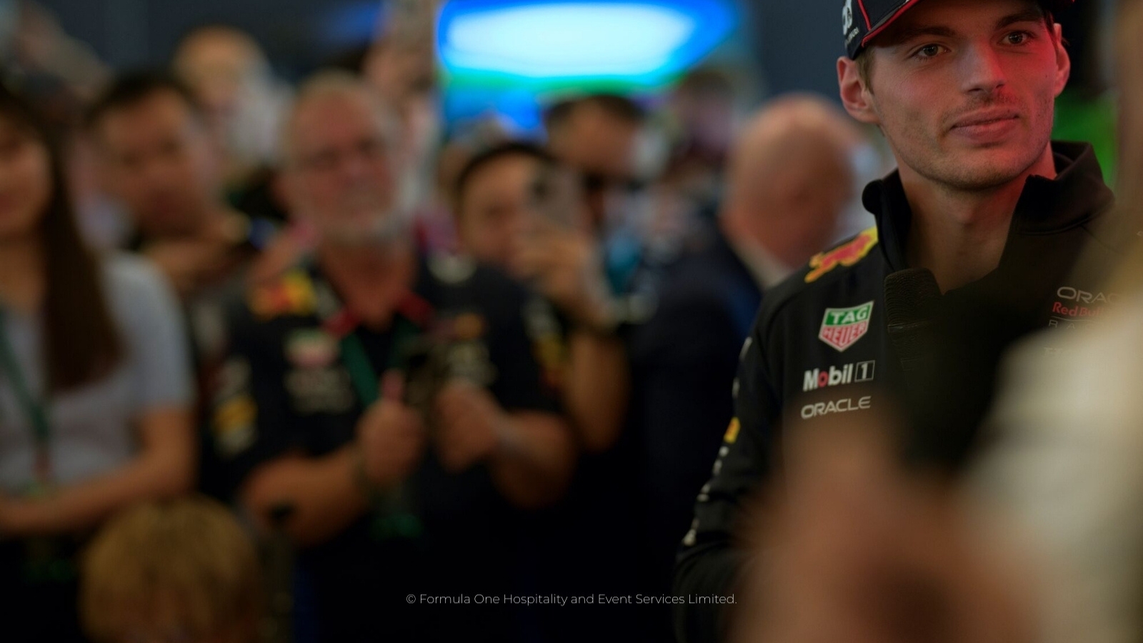 Guests enjoying Formula 1 Paddock Club hospitality atmosphere